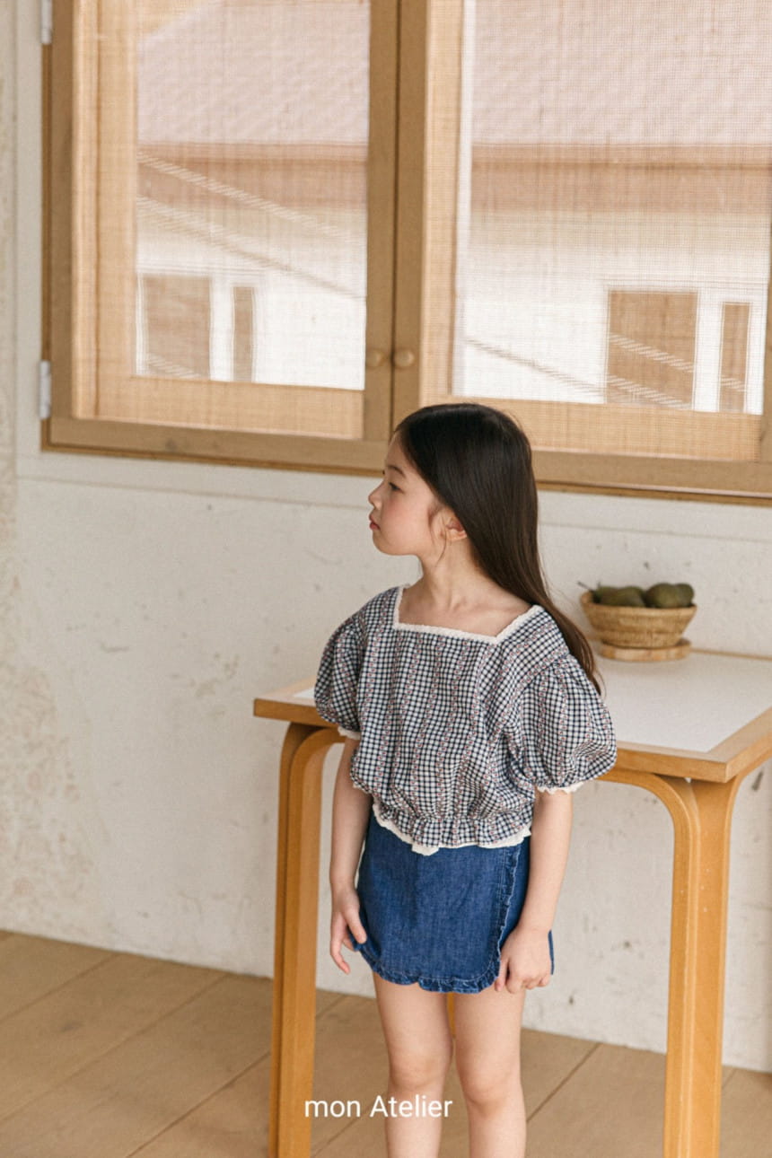 Mon Atelier - Korean Children Fashion - #designkidswear - Square Lace Blouse - 11