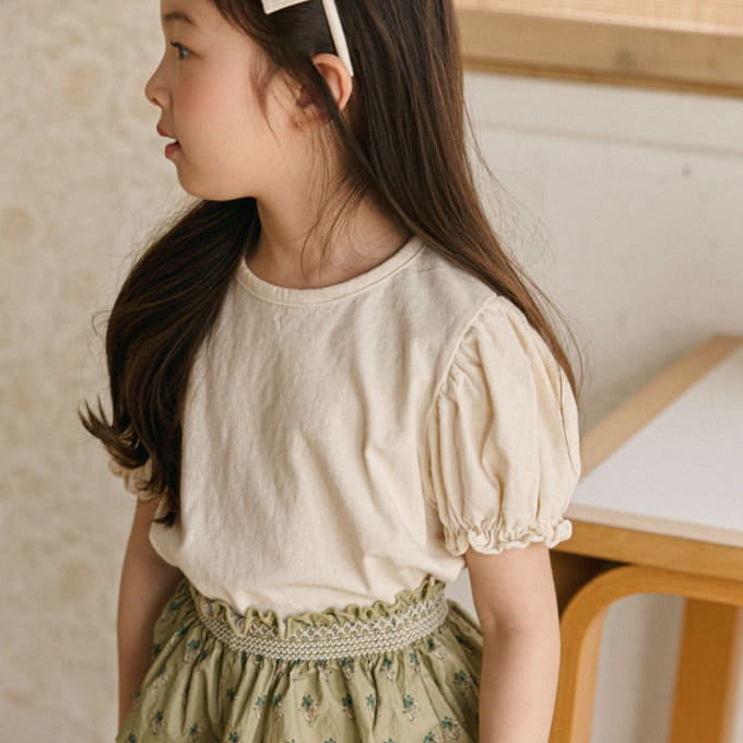 Mon Atelier - Korean Children Fashion - #designkidswear - L Puff Tee