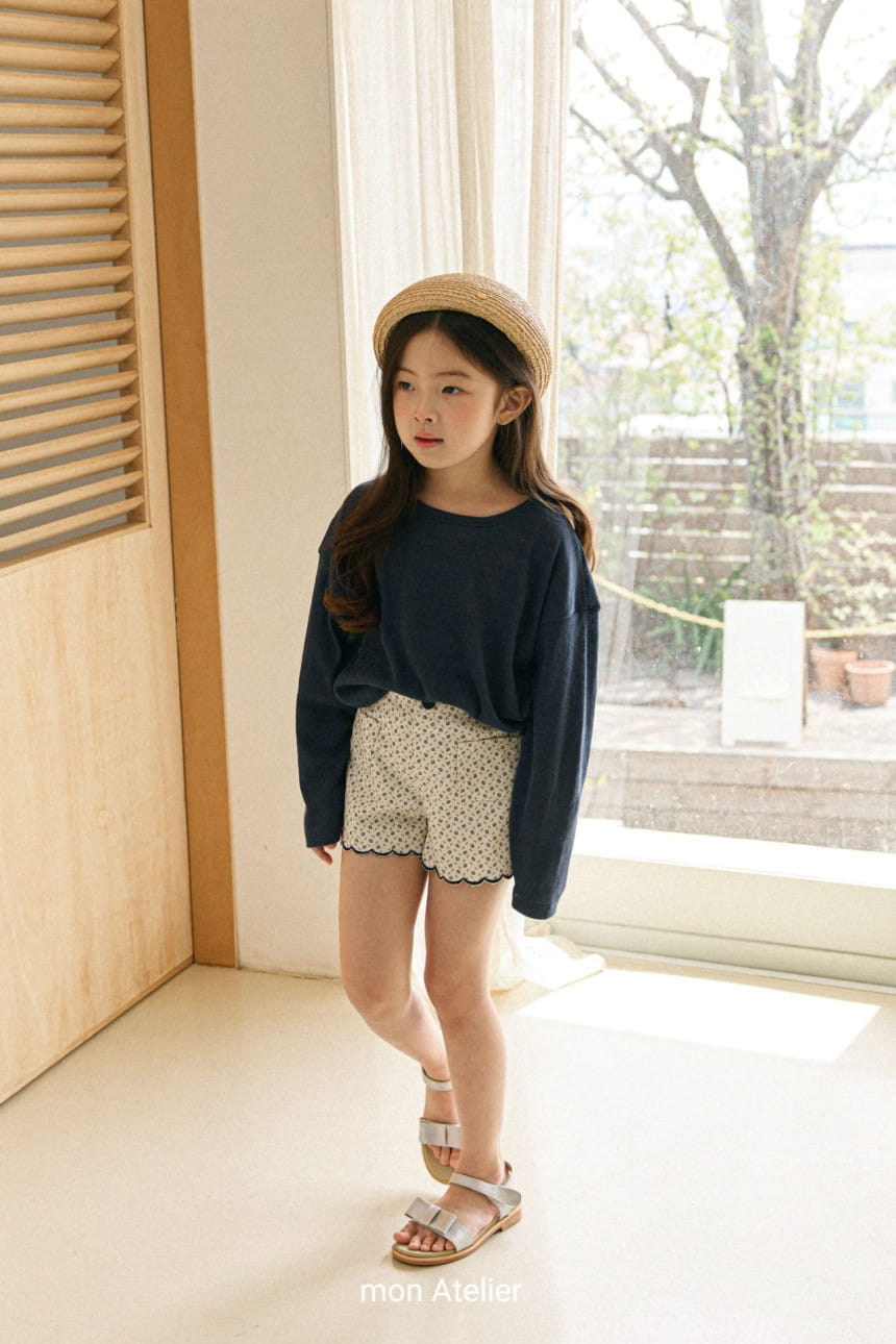 Mon Atelier - Korean Children Fashion - #designkidswear - Wave Flower Pants - 4