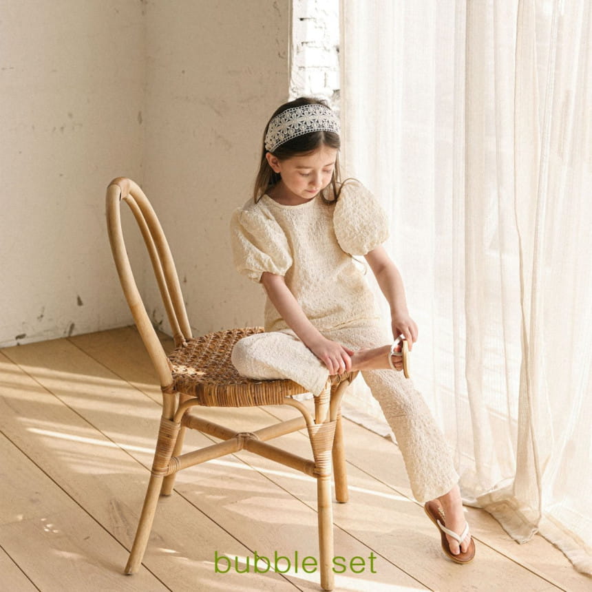 Mon Atelier - Korean Children Fashion - #discoveringself - Bubble Top Bottom Set - 2