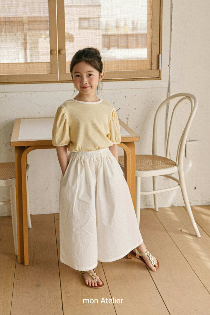 Mon Atelier - Korean Children Fashion - #designkidswear - Solid Cross Tee - 4