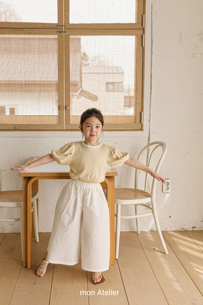 Mon Atelier - Korean Children Fashion - #kidsshorts - Solid Cross Tee - 6