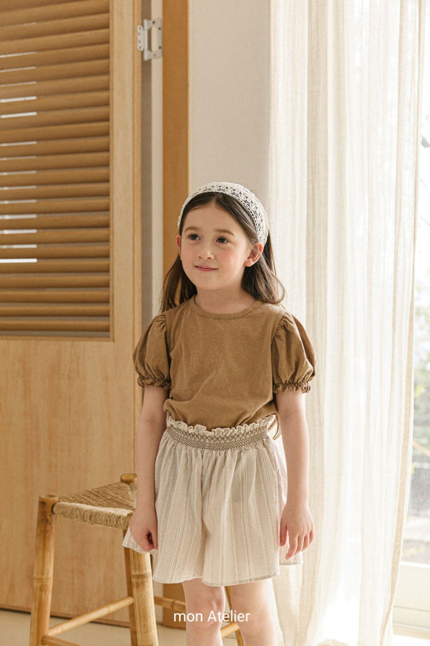 Mon Atelier - Korean Children Fashion - #kidsstore - L Puff Tee - 5