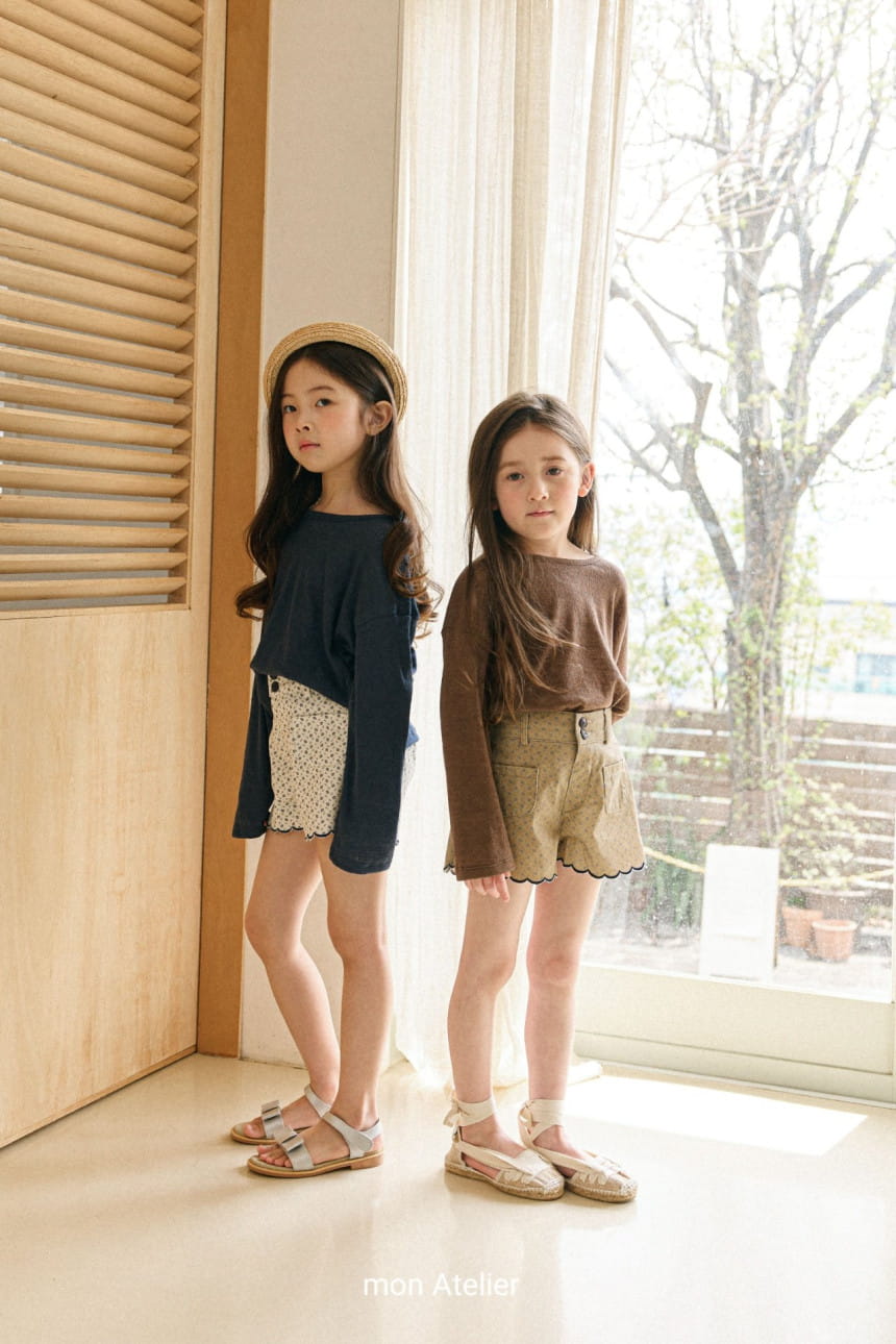 Mon Atelier - Korean Children Fashion - #kidzfashiontrend - Wave Flower Pants - 8