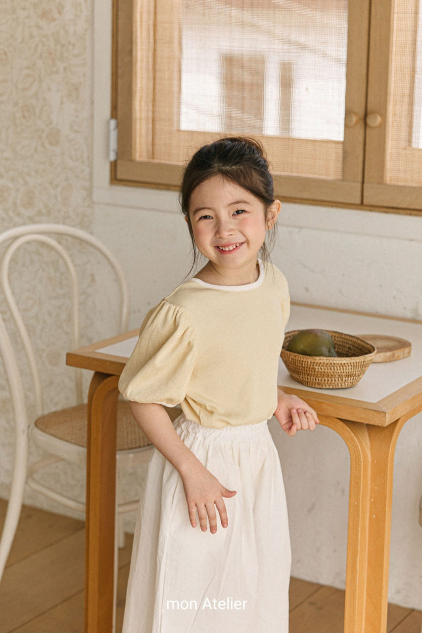 Mon Atelier - Korean Children Fashion - #kidzfashiontrend - Solid Cross Tee - 8