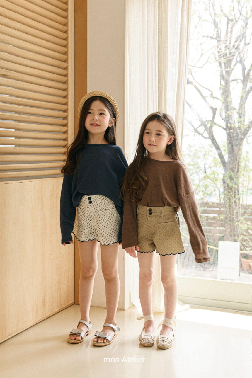 Mon Atelier - Korean Children Fashion - #littlefashionista - Wave Flower Pants - 10