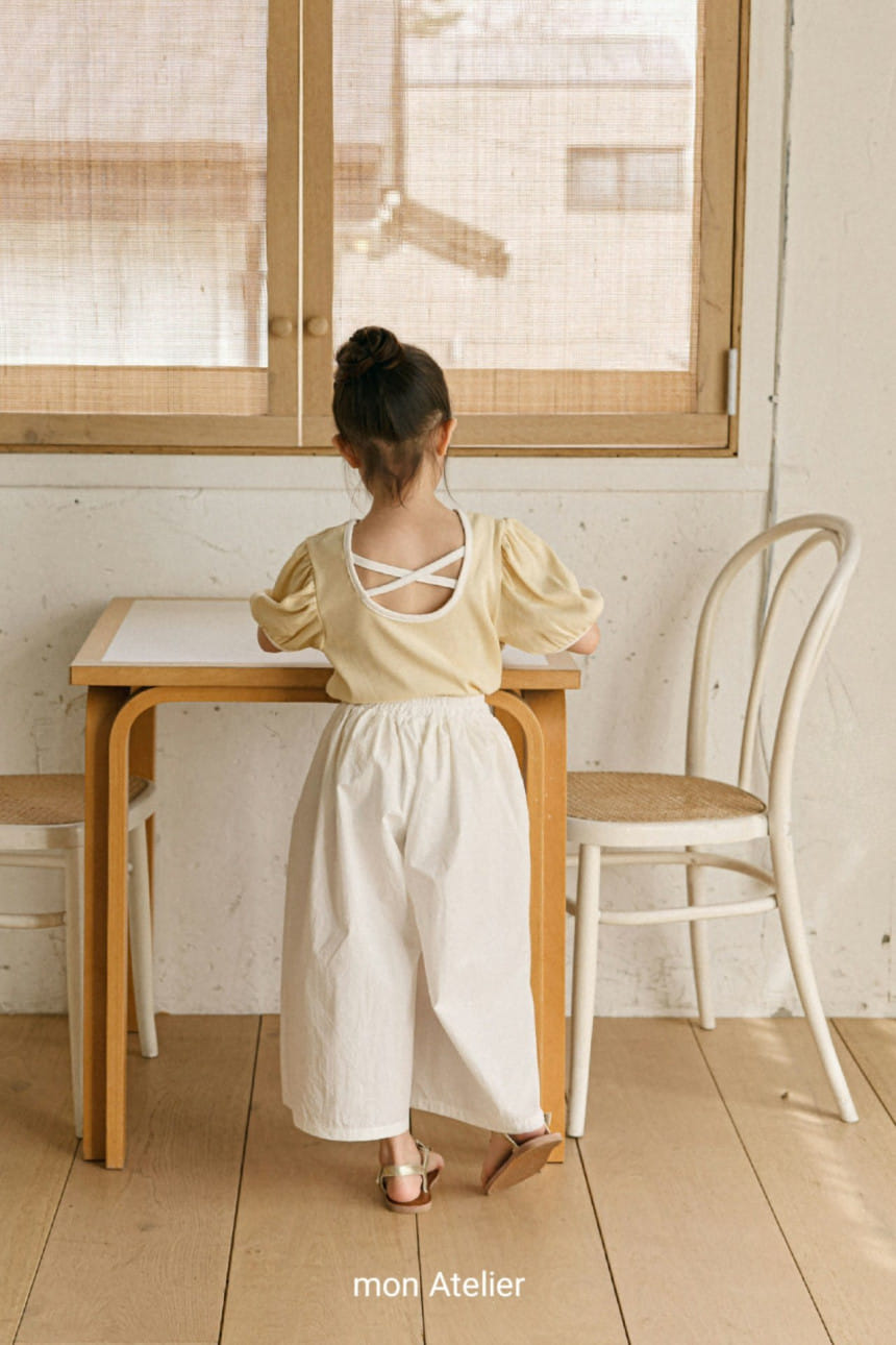 Mon Atelier - Korean Children Fashion - #littlefashionista - Solid Cross Tee - 10