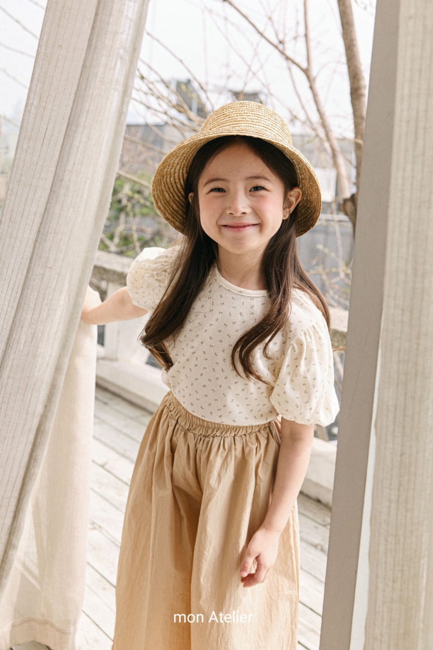 Mon Atelier - Korean Children Fashion - #littlefashionista - Flower Cross Tee - 9