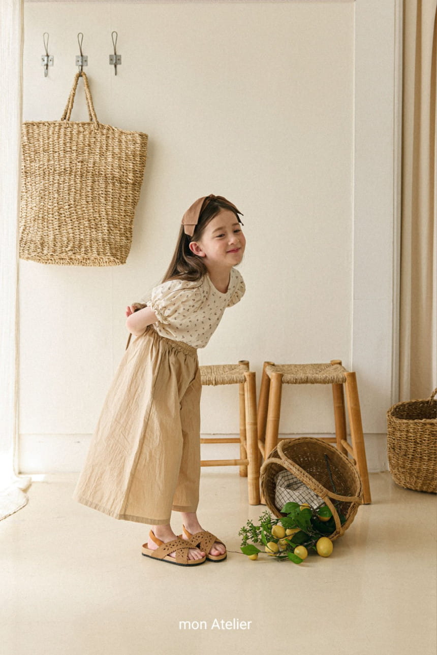 Mon Atelier - Korean Children Fashion - #littlefashionista - Flower Puff Tee - 7