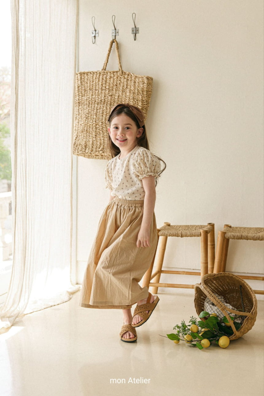 Mon Atelier - Korean Children Fashion - #magicofchildhood - Flower Puff Tee - 8