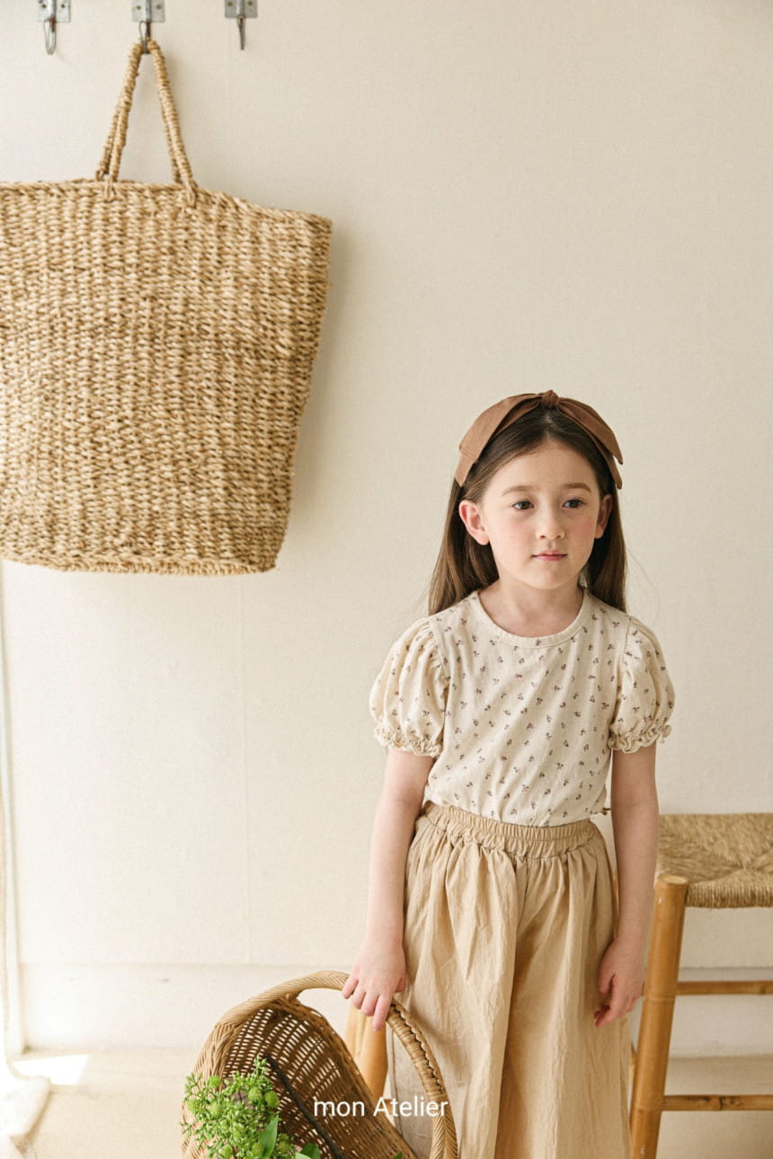 Mon Atelier - Korean Children Fashion - #prettylittlegirls - Flower Puff Tee - 10