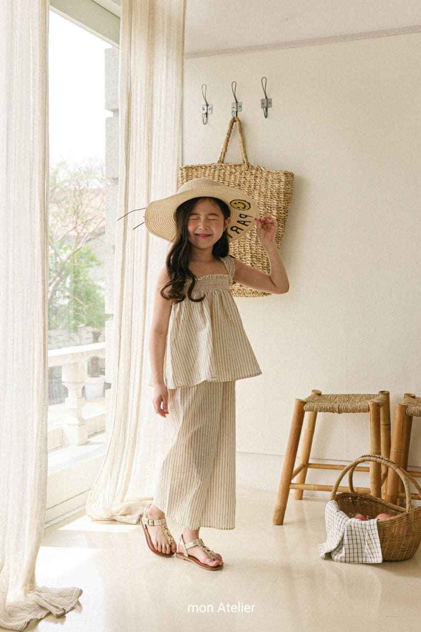 Mon Atelier - Korean Children Fashion - #todddlerfashion - Saffron Top Bottom Set - 11