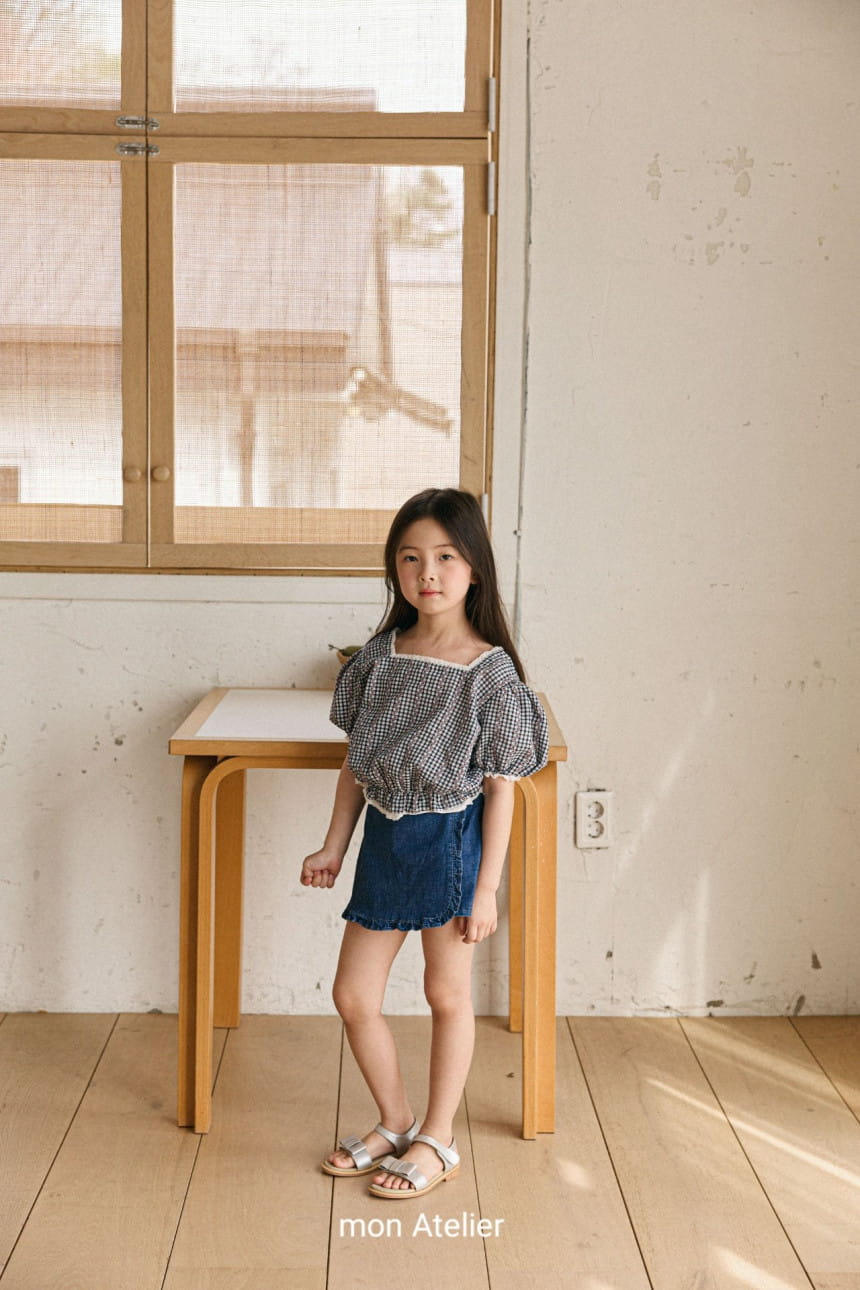 Mon Atelier - Korean Children Fashion - #todddlerfashion - Square Lace Blouse - 6