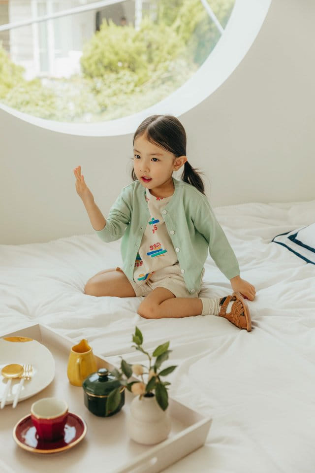 Moncher Chouchou - Korean Children Fashion - #Kfashion4kids - Live Round Cardigan