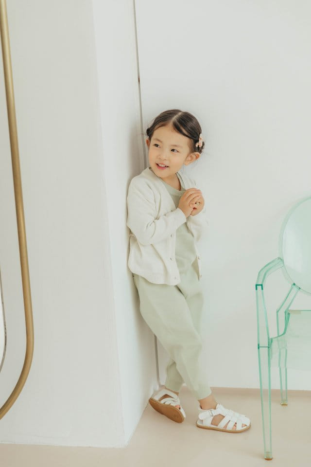 Moncher Chouchou - Korean Children Fashion - #childofig - Are V Neck Cardigan - 5