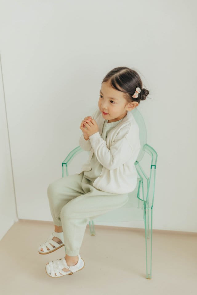 Moncher Chouchou - Korean Children Fashion - #childofig - Are V Neck Cardigan - 6