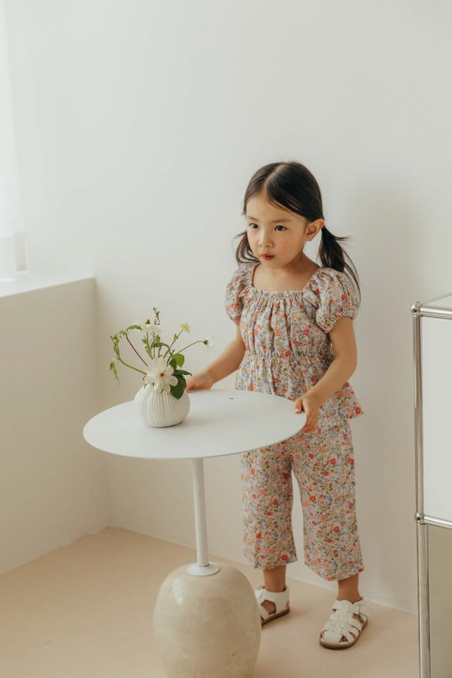 Moncher Chouchou - Korean Children Fashion - #childofig - Bbea Top Bottom Set - 5