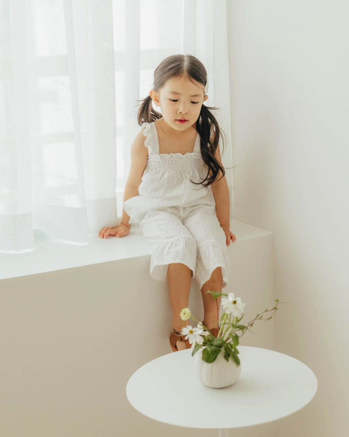 Moncher Chouchou - Korean Children Fashion - #childofig - Aroha Smoke Top Bottom Set - 3