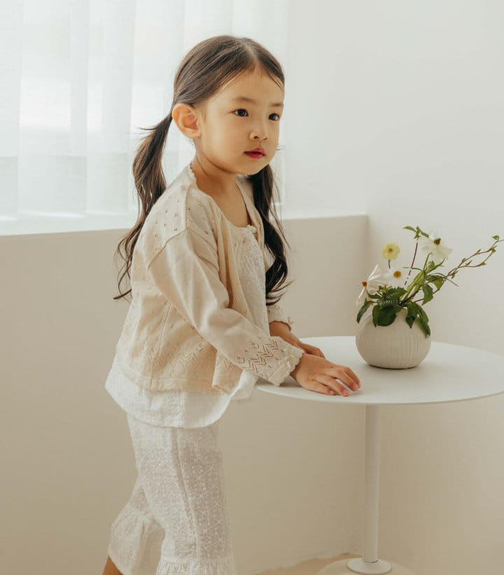 Moncher Chouchou - Korean Children Fashion - #childofig - Flowel Scaci Cardigan - 3