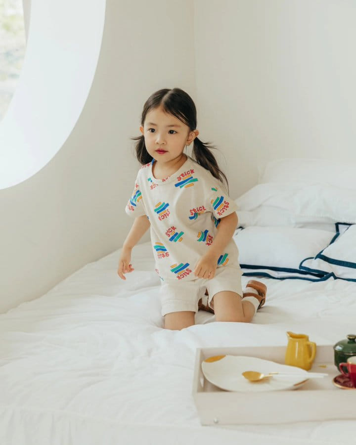 Moncher Chouchou - Korean Children Fashion - #childofig - Stick Tee - 2