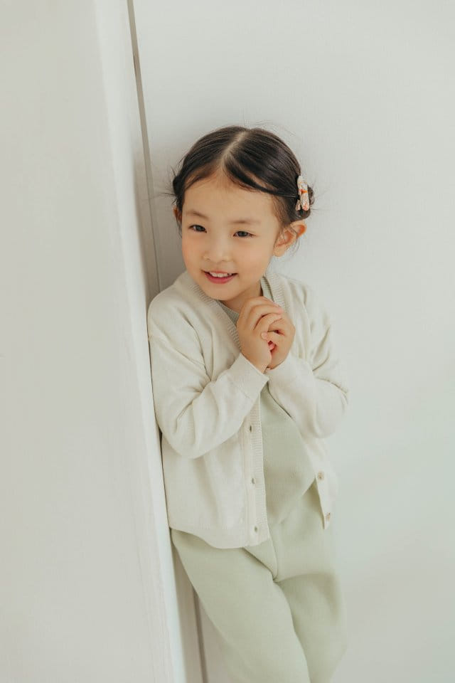 Moncher Chouchou - Korean Children Fashion - #designkidswear - Are V Neck Cardigan - 8