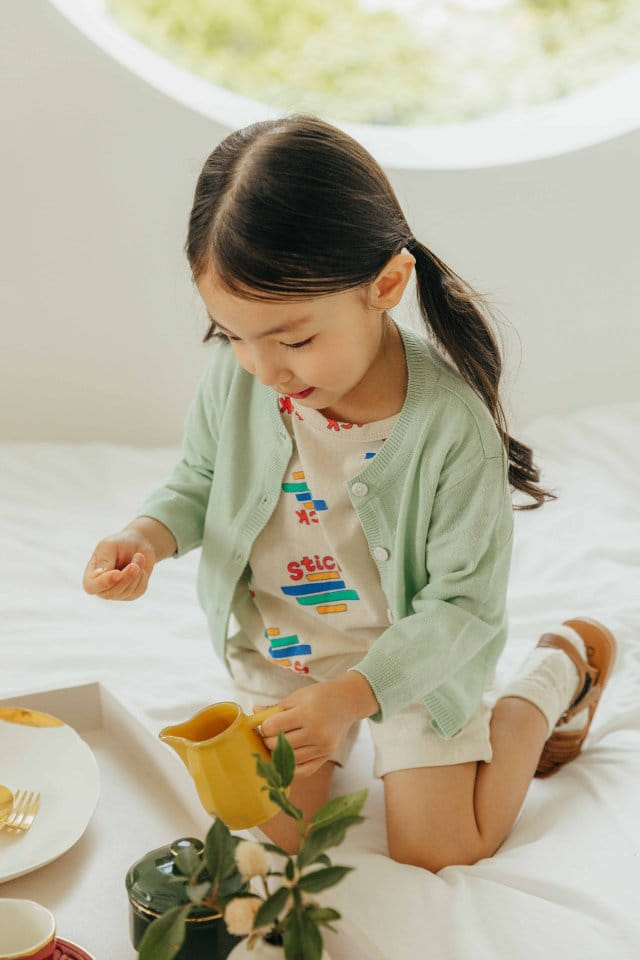 Moncher Chouchou - Korean Children Fashion - #magicofchildhood - Live Round Cardigan - 4