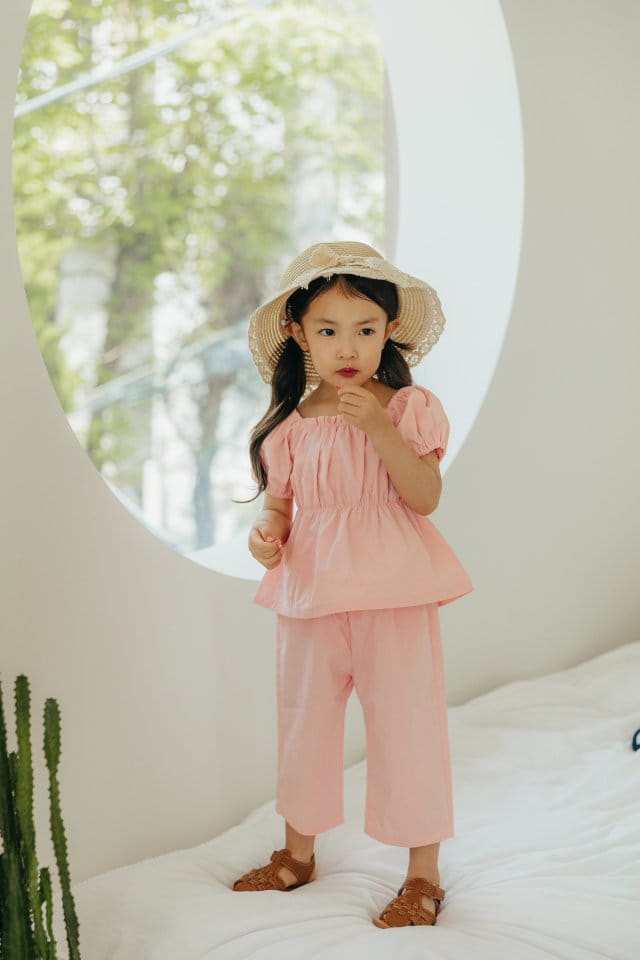 Moncher Chouchou - Korean Children Fashion - #minifashionista - Bbea Top Bottom Set - 2