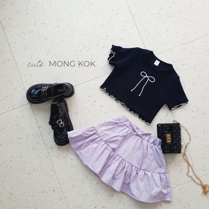 Mong Kok - Korean Children Fashion - #Kfashion4kids - Ribbon Terry Tee - 11