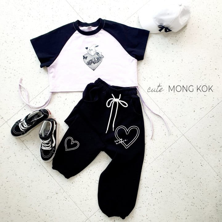 Mong Kok - Korean Children Fashion - #childofig - Raglan Heart Tee - 8