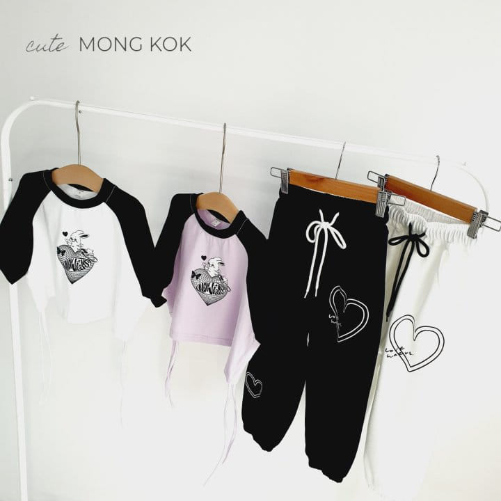 Mong Kok - Korean Children Fashion - #childofig - Raglan Heart Tee - 9