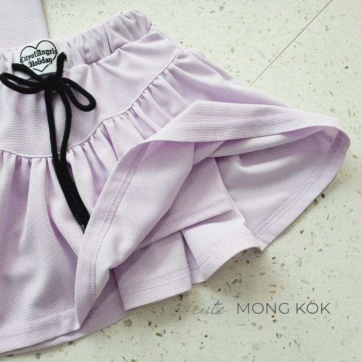 Mong Kok - Korean Children Fashion - #childofig - V Skirt Leggings  - 7