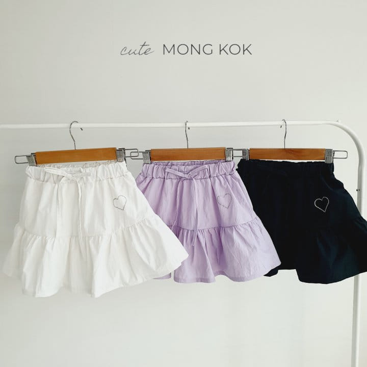 Mong Kok - Korean Children Fashion - #childofig - Heart Kan Kan Skirt Leggings - 4