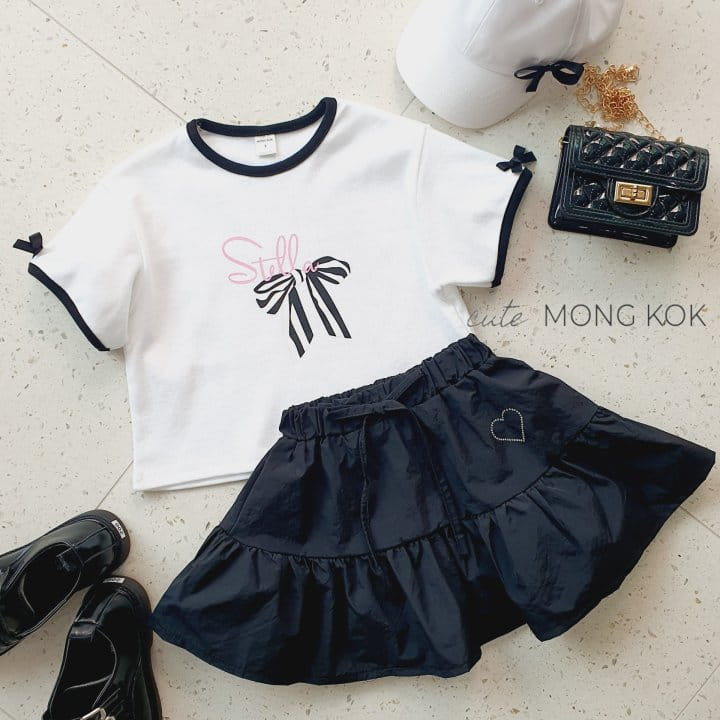 Mong Kok - Korean Children Fashion - #childrensboutique - Sleeve Ribbon Tee - 9