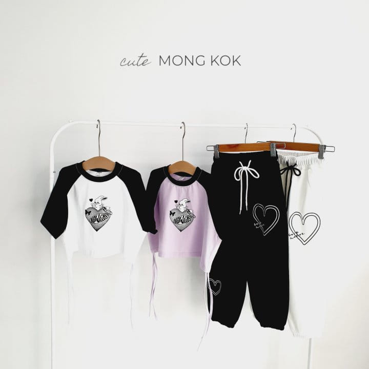 Mong Kok - Korean Children Fashion - #designkidswear - Raglan Heart Tee - 11