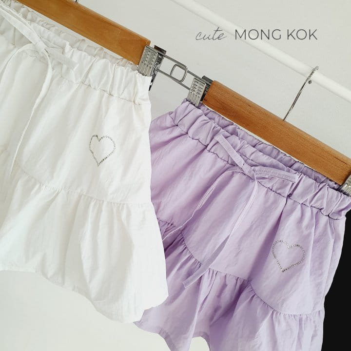 Mong Kok - Korean Children Fashion - #designkidswear - Heart Kan Kan Skirt Leggings - 6