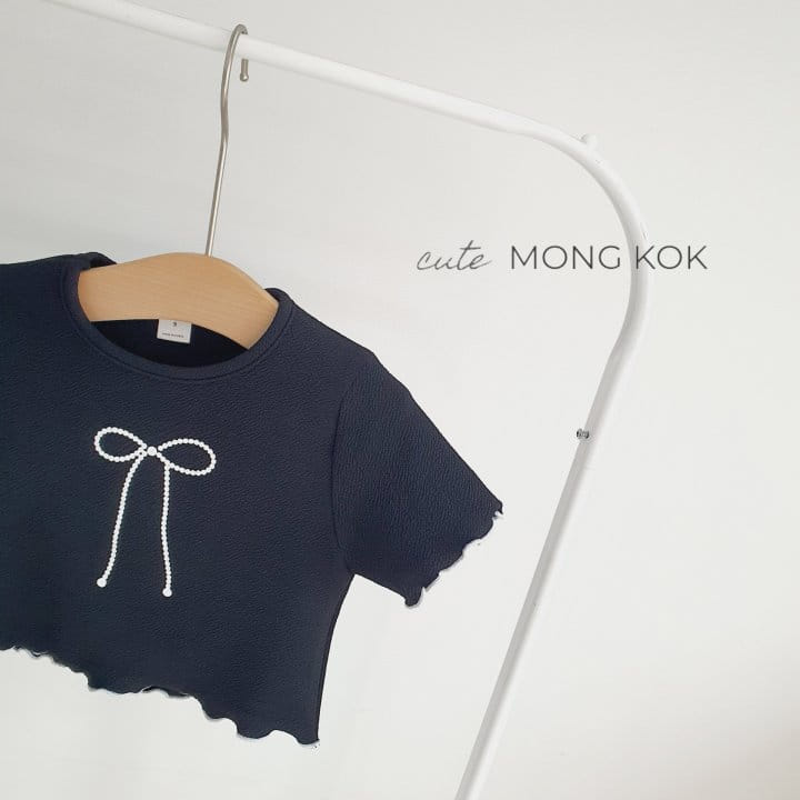 Mong Kok - Korean Children Fashion - #designkidswear - Ribbon Terry Tee - 5