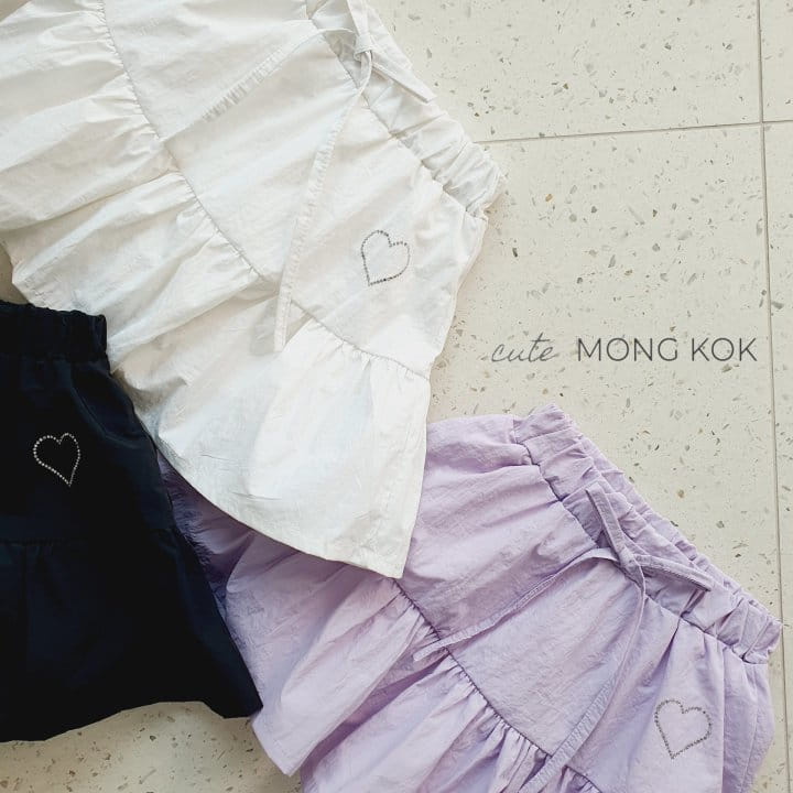 Mong Kok - Korean Children Fashion - #kidsshorts - Heart Kan Kan Skirt Leggings - 9