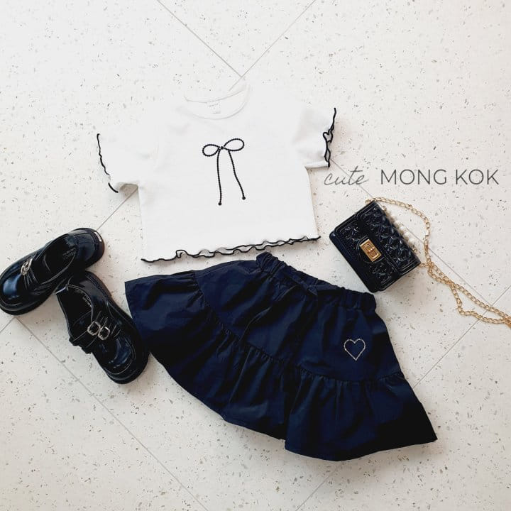 Mong Kok - Korean Children Fashion - #kidzfashiontrend - Ribbon Terry Tee - 10