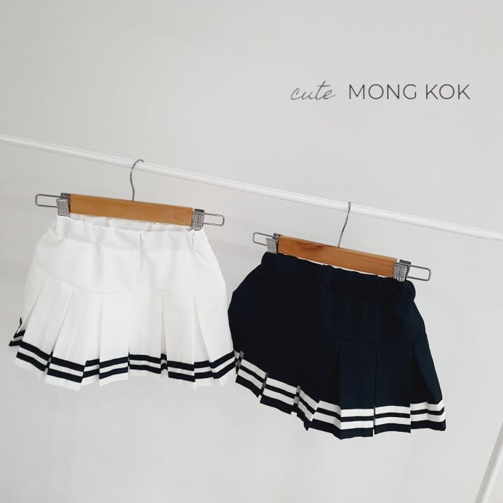 Mong Kok - Korean Children Fashion - #kidzfashiontrend - Two Line Skirt Leggings - 3