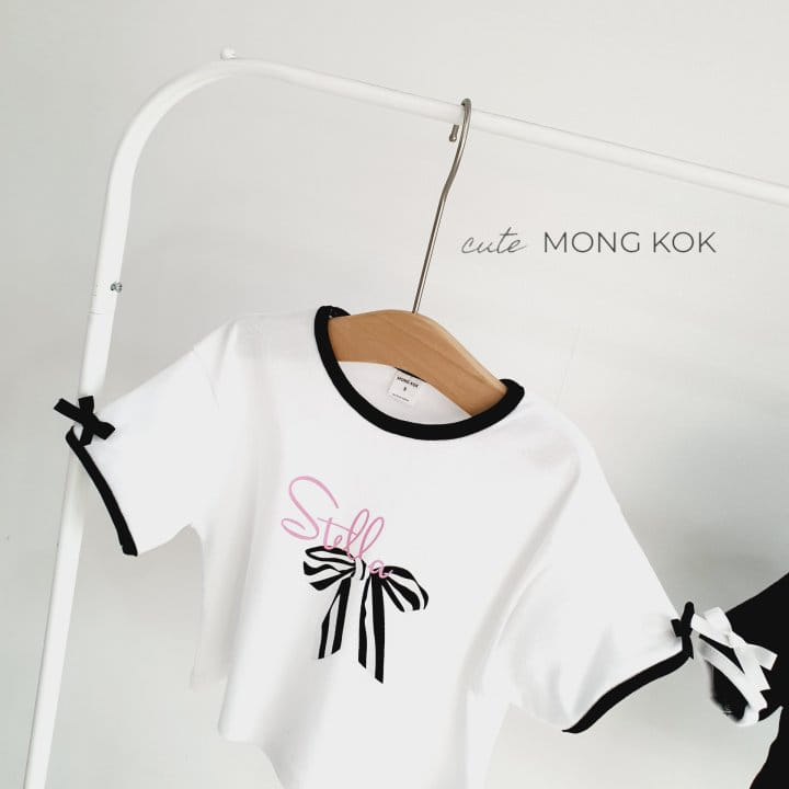 Mong Kok - Korean Children Fashion - #littlefashionista - Sleeve Ribbon Tee - 4