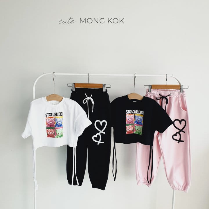 Mong Kok - Korean Children Fashion - #prettylittlegirls - 4 Bear Tee - 8