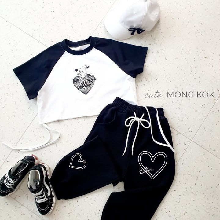 Mong Kok - Korean Children Fashion - #prettylittlegirls - Raglan Heart Tee - 7