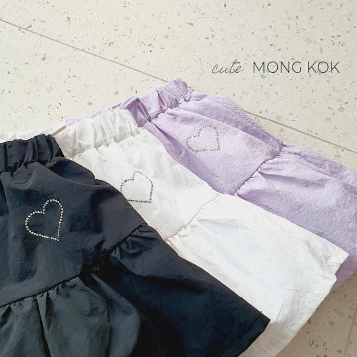 Mong Kok - Korean Children Fashion - #prettylittlegirls - Heart Kan Kan Skirt Leggings - 2