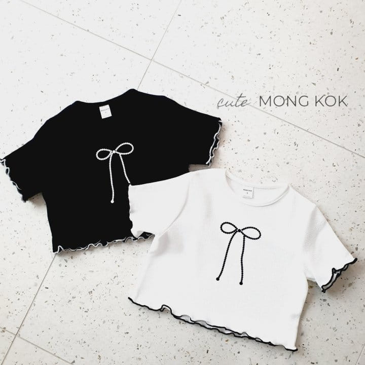 Mong Kok - Korean Children Fashion - #prettylittlegirls - Ribbon Terry Tee