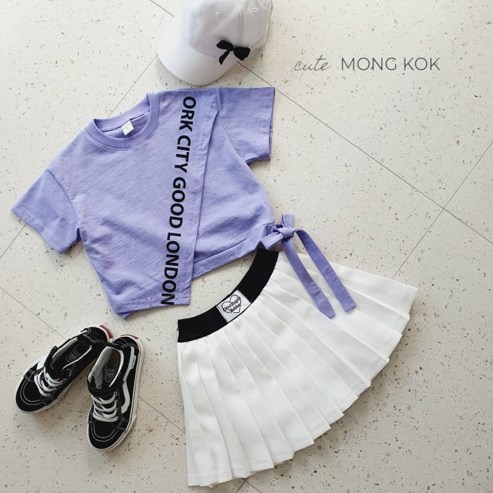 Mong Kok - Korean Children Fashion - #todddlerfashion - Wappen Wrinkle Skirt Leggings - 6