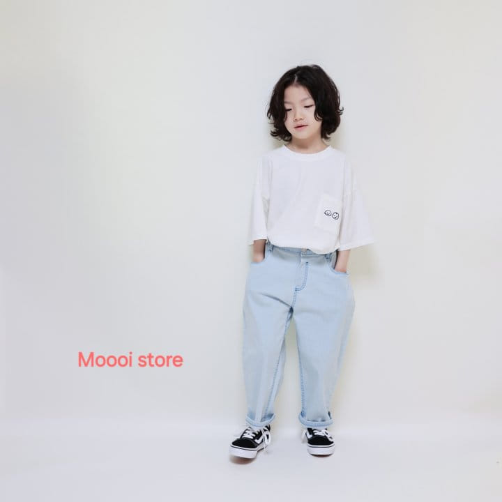 Mooi Store - Korean Children Fashion - #childofig - Ice Span Denim Pants - 2