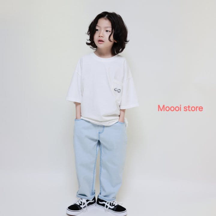 Mooi Store - Korean Children Fashion - #childofig - Ice Span Denim Pants - 4