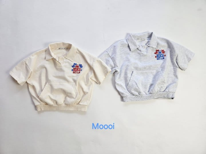 Mooi Store - Korean Children Fashion - #designkidswear - Beach Boy Collar Tee - 3