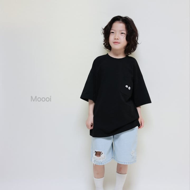 Mooi Store - Korean Children Fashion - #fashionkids - Slit Denim Ice Shorts - 9