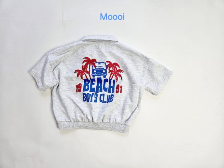 Mooi Store - Korean Children Fashion - #fashionkids - Beach Boy Collar Tee - 5